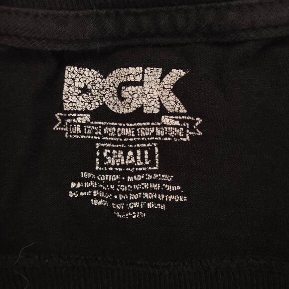 DGK Rap Short Sleeve Graphic Crew Neck Shirt Mens Size Small S Black - Picture 3 of 9